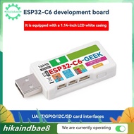 [hIkAi] ESP32-C6  Development Board 16MB .14 Inch 65K Color LCD Wi-Fi 6 BLE 5 for ESP32-C6 WiFi6/Blu