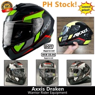 AXXIS Draken Helmet Full Face Helmet Full Face Motorcycle Helmet ECE DOT Safety Certificate