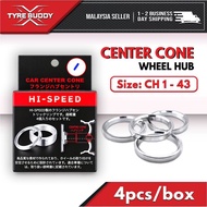 Center Cone (4pc/bx); Wheel hub Adapter Centric; Proton Toyota Honda Mazda Altis Kenari Kelisa Wira 