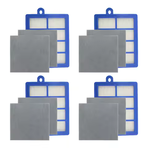 Washable Dust HEPA Filter H12 H13 + Motor Cotton Filter for Philips Electrolux AEG Vacuum Cleaner Pa