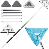 CTIME 78'' 3 in1 Professional Window Squeegee & Wall Mop : Window Cleaning Kit with 360° Rotating Tr