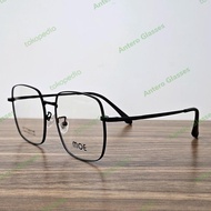 Frame Kacamata Pria Wanita Kotak Besar Titanium 2830 Black Original