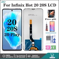 For Infinix Hot 20 X6826 Hot 20S X6827 Hot 20 Play X6825 Hot 20 5G X666 X666B LCD and Digital LCD Re