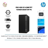 HP Pro 400 G9 A3MK7PT Tower Desktop PC (i3-14100, 8GB, 512GB, Intel, W11P) A3MK7PT#ARE