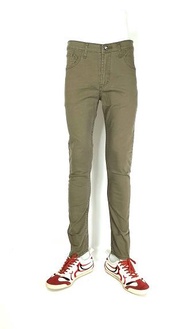 กางเกงชิโน กางเกงขายาวแฟชั่นผู้ชาย DENIM กึ่งเดฟกึ่งกระบอกเล็ก ผ้าเวสปอยส์ COTTON 100% จัดส่งฟรีทั่วประเทศ  Size.28-38
