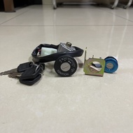 MODENAS MR3 MR-3 KRISS MR3 MR 3 IGNITION MAIN SWITCH ASSY COMPLETE SET SUIS KUNCI LOCK SET KRISS EUR