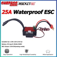 Surpass Hobby KK Waterproof 25A Brushless ESC Speed Controller For 1/16 1/18 1/20 2030 2040 2430 243