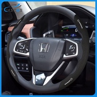 Ciscos Car Steering Wheel Cover Car Interior Accessories For Honda Vezel Fit Civic Jazz City Odyssey HRV Accord CRV BRV Mobilio BRIO