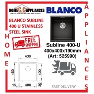 BLANCO SUBLINE 400-U STAINLESS STEEL SINK
