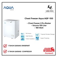 Chest Freezer Aqua AQF-100 Freezer Box Lemari Pembeku Aqua