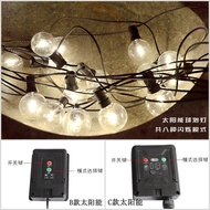 LED Solar Low Voltage Lantern Highlight G40 Bulb String Light Atmosphere Camping Cross-Border Retro 