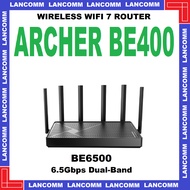 Archer BE400 BE6500 Dual-Band Wi-Fi 7 Router