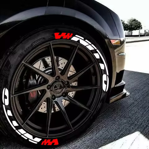 Tire Letters Stickers Car Tyre Stickers Lettering Wheel Logo Letters Personalized Universal Waterpro