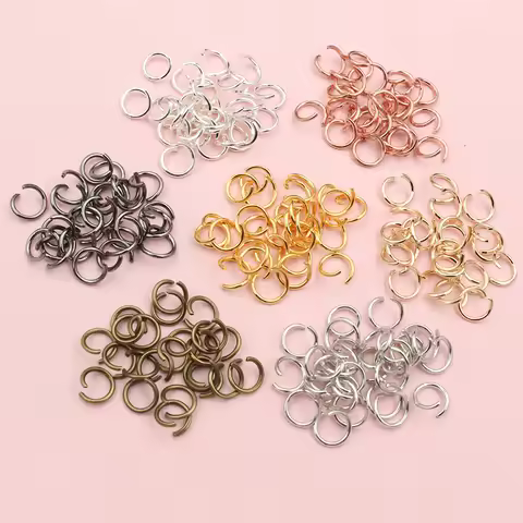 Open Loop Jump Rings 200pcs 4 -10mm Open JumpRings for DIY Jewelry Making Necklace Findings Connecto