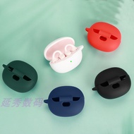 【Fashion】Case Compatible for Baseus Bass BC1 Solid Color Silicone Earphone Soft Cover with Hook