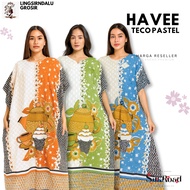 3 Pcs Daster Teco Pastel Havee Bat Silkroad Rayon Material Grade A LD 140 [lingsirndalu]