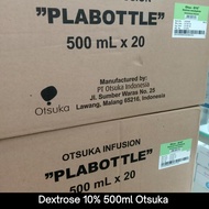 Dextrose 10% 500ml Otsuka 1 Karton Isi 20 Botol