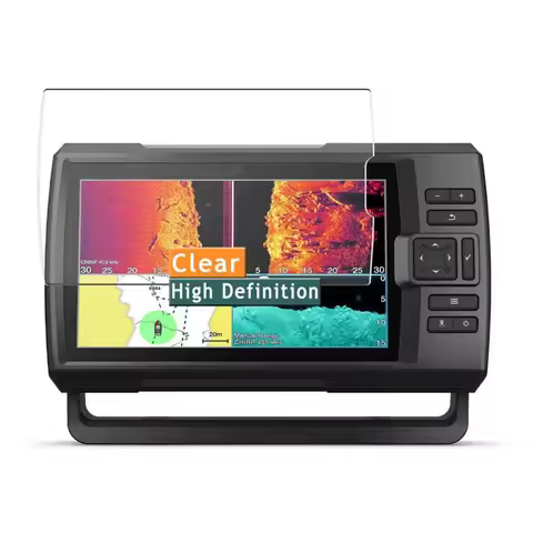 2pcs PET Soft Clear Screen Protector Cover Protective Film Guard For Garmin Striker Plus 9cv 9sv 9in