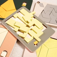 JAVIER Tangram Board Puzzle, 3D Puzzles Wooden Wooden Geometric Puzzles, 3D Puzzle Space Handmade Ge