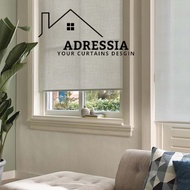 Roller Blind - READY STOCK - 85%Blackout Premium Roller Blind/Blackout Blind/Roller Blind/Curtain Bl