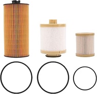 FD4616 Fuel Filter and FL2016 Oil Filter Replacement For 2003-2007 F250 F350 F450 F550 Super Duty 6.