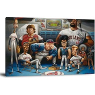 JIHONG The Tribe A Tribute to Major League Poster Decorative Painting Canvas Wall Art Living Room Po