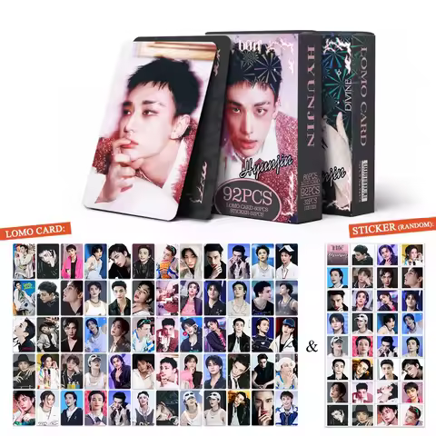 92pcs/box Kpop Photo album 2026 New Solo Hyunjin Felix Lee Know Lomo Cards Photocards Fans Collcetio