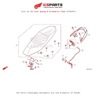 Saddle (F-23-A) HONDA Winner 150 (June 2016-07/2019) Parts Catalog