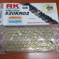 GR520 KRO2 -120L RK ORING CHAIN (GOLD) RK TAKASAGO CHAIN ORIGINAL 100%