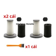 Bộ Lọc HEPA Thay Thế Cho Xiaomi Deerma DX700 DX700S Máy Hút Bụi Với Bàn Chải Cọ Rửa Làm Sạch Dụng Cụ
