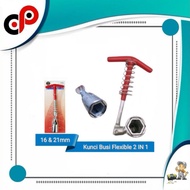 2-In-1 Spark Plug Wrench (16 MM & 21 MM Ready to 1)