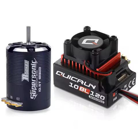 Hobbywing 10BL120 120A ESC w/Rocket Supersonic 540 4.5T 10.5T 13.5T Motor Sensored Brushless Combo f