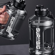 [ReadyStock] 1600ml/2600ml big bottle with straw gym sport water bottle botol air