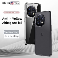 for OnePlus 11 5G OnePlus 11R OnePlus Ace 2 10 Pro Case Luxury Slim Matte Transparent Hard PC Airbag Protective Cover