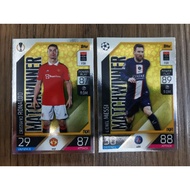 Topps Match Attax UCL 2022/23 Cristiano Ronaldo &amp; Lionel Messi Match Winner Cards