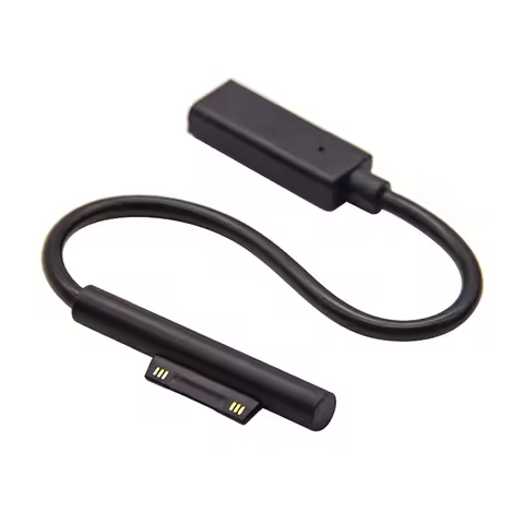 USB C Female to Surface Magnetic Charging Cable 45W/65W PD Fast Charger Adapter Cord for Microsoft S