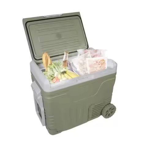 Car Refrigerator 12v Portable Fridge For Car 45.4Quart Dual Zone Fridge Freezer 100-240V AC -4F68F P