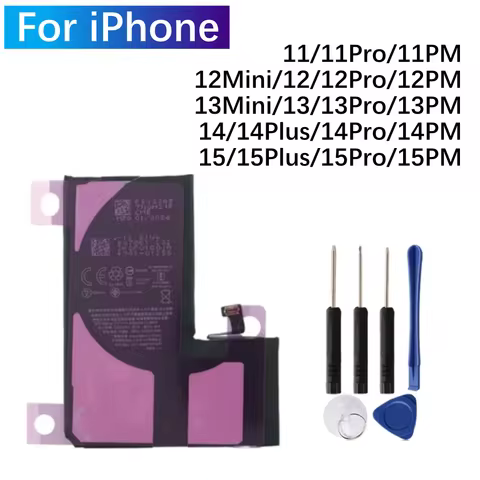 Rechargeable Battery For iPhone 11 11Pro 11Pro Max 12 12mini 12Pro 12Plus 12Pro Max 13mini13 Pro 13 