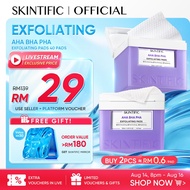 SKINTIFIC AHA BHA PHA Exfoliating Toner Pads 130ml for Pore Purifying| Skin Smooth | Brighten Skin |