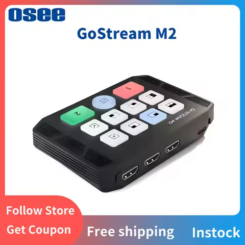 OSEE Gostream M2 2 Channel Dual Bit 4K Dual Screen 3.5mm Audio Input USB 3.0 HDMI Capture Card Switc