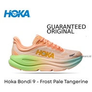 H0KA Bondi 9 Frost Pale Tangerine Running Shoes OS21