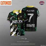 Personalized Team Jersey Retro Collar Baju Jersey Collar Football Jersey Custom Name Baju Lelaki Tha