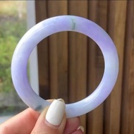 天然翡翠 緬甸 A玉 玉鐲 • 紫羅蘭翡翠圓鐲