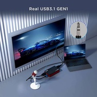 FULL HD 1080P 60fps 120fps Real 4K Video Capture Card HDMI To USB 3.0 Live Streaming Game Recording 