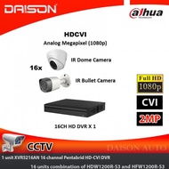 (DAISON) Dahua 1080P 1200 Package C 2 MP MegaPixel CCTV 16 ch channel Full HD