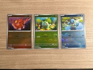 PTCG sv2a Promo 初代 御三家 小火龍 奇異種子 車厘龜 球閃 波閃