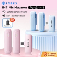 CHEAPEST Gift ios Adapter & 24 shipping & CODINBEX IM7 Wireless Lavalier Microphone Macaron 360