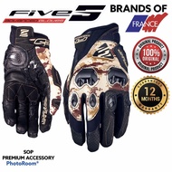 FIVE5 STUNT EVO REPLICA RIDING GLOVE ARMY SPECIAL EDITION STREET RACE FIVE 5 MOTORCYCLE GLOVE