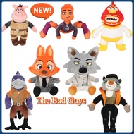 New The Bad Guys 2 Plush, Mr. Wolf Diane Foxington Mr. Shark Kitty Kat Pigtail Doom Soft Stuffed Dol