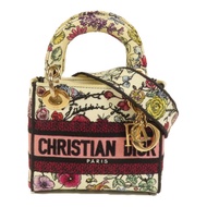 Dior 帆布Mini Lady D-Lite手挽肩背兩用袋